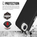 Ultra-slim rugged case for iPhone 16e with raised corners