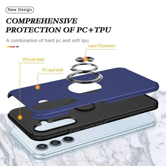 Samsung Galaxy S23 Ring Holder Case with car magnetic bracket compatibility for convenience.