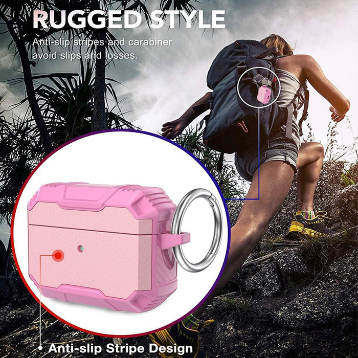Rugged AirPods 4 case with textured grip design