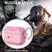 Rugged AirPods 4 case with textured grip design