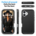 Shockproof Robot Armor Hard Plastic Case with Belt Clip for iPhone 16 Plus - JPC MOBILE ACCESSORIES