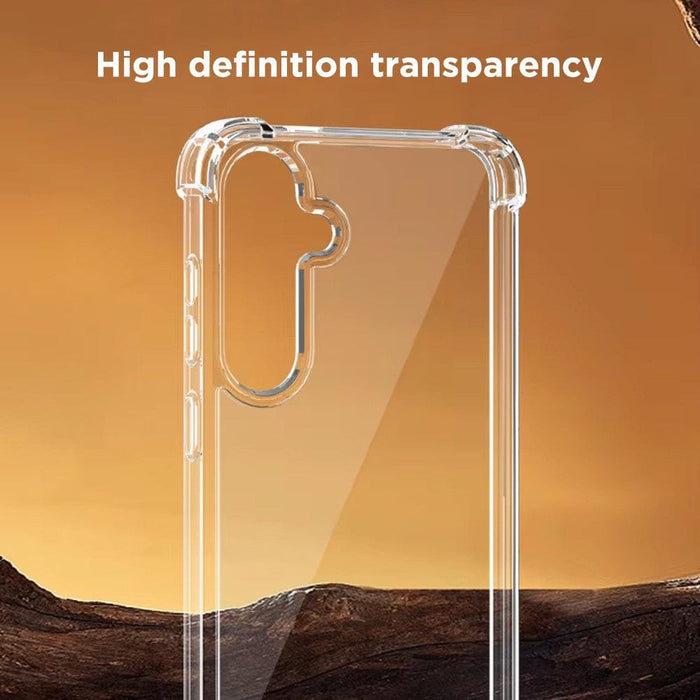 Anti-Yellowing Transparent Case for Samsung Galaxy S25 Ultra with Drop Protection