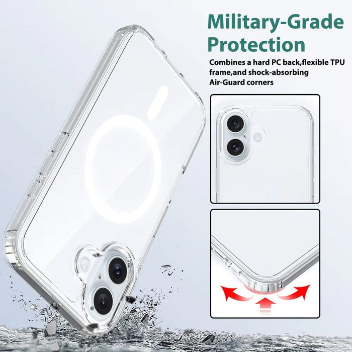 MagSafe-compatible iPhone 16e case with anti-scratch acrylic back