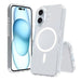 Clear hybrid acrylic TPU case for iPhone 16e with MagSafe