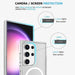 UTIA Shockproof Transparent Magsafe Cover Case for Samsung Galaxy S24 Ultra-Transparent - JPC MOBILE ACCESSORIES