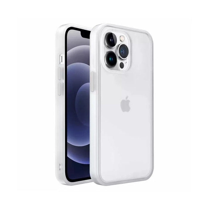Transparent Frosted PC Colorful TPU Bumper Case iPhone 13 Pro Max - 4 Colors Available - JPC MOBILE ACCESSORIES