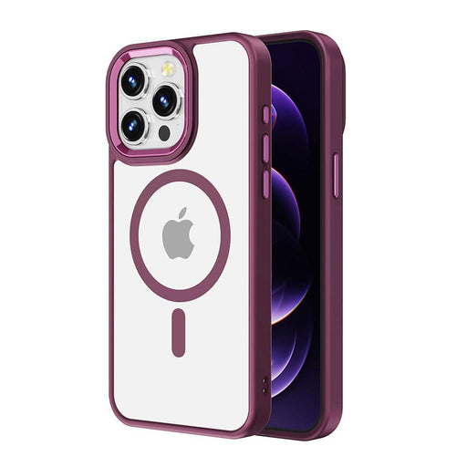 Metal Camera Ring MagSafe Case iPhone 15 Plus Clear Magnetic Shockproof PC TPU Cover Protective Hybrid Case JPC MOBILE