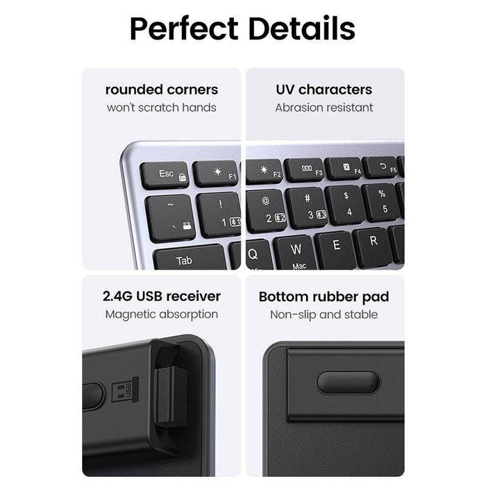 UGREEN KU005 Ultra Slim Wireless Bluetooth Keyboard - JPC MOBILE ACCESSORIES