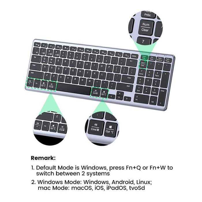 UGREEN KU005 Ultra Slim Wireless Bluetooth Keyboard - JPC MOBILE ACCESSORIES