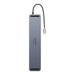 Baseus EliteJoy Gen2 12-Port Type-C HUB Adapter (Type-C to HDMI*2+USB3.0*3+PD*1+DP*1+SD/TF*1+RJ45*1+Type-C Data*1+3.5mm*1)-Dark Gray - JPC MOBILE ACCESSORIES