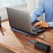Baseus EliteJoy Gen2 12-Port Type-C HUB Adapter (Type-C to HDMI*2+USB3.0*3+PD*1+DP*1+SD/TF*1+RJ45*1+Type-C Data*1+3.5mm*1)-Dark Gray - JPC MOBILE ACCESSORIES