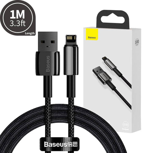 Baseus Tungsten Gold Fast Charging Data Cable USB to iP 2.4A 1m - JPC MOBILE ACCESSORIES