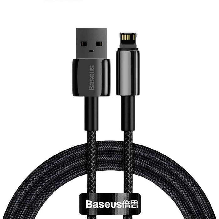 Baseus Tungsten Gold Fast Charging Data Cable USB to iP 2.4A 1m - JPC MOBILE ACCESSORIES