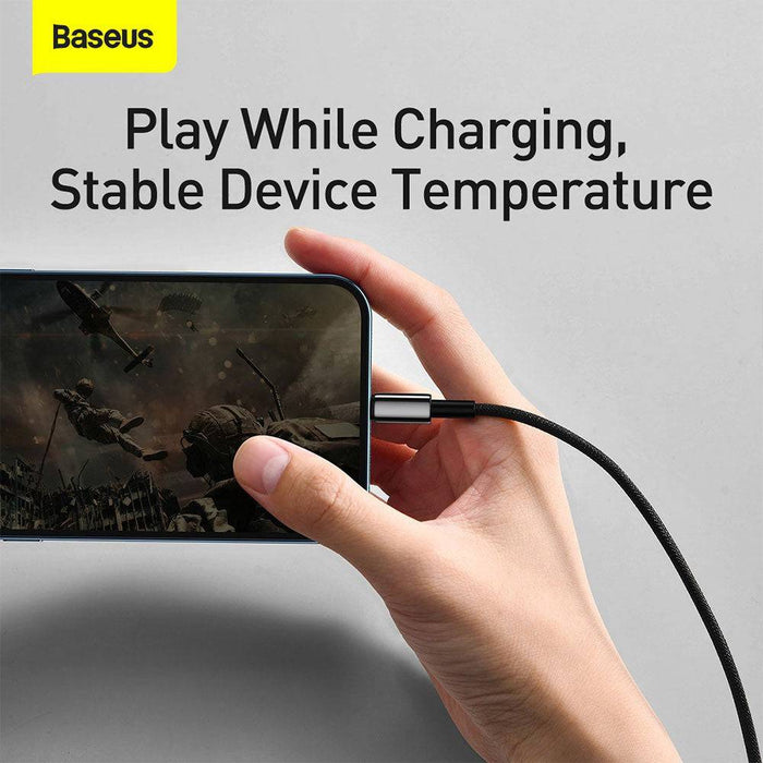 Baseus Tungsten Gold Fast Charging Data Cable USB to iP 2.4A 1m - JPC MOBILE ACCESSORIES