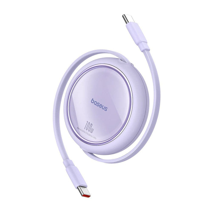 Baseus Free2Draw Mini Retractable Charging Cable Type-C to Type-C 100W 1m Compatible for iPhone 15 Series - JPC MOBILE ACCESSORIES