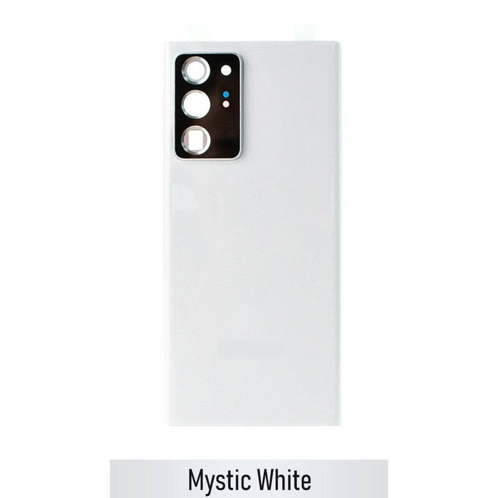 BQ7 Rear Cover Glass For Samsung Galaxy Note 20 Ultra N985F-Mystic White (As the same as service pack but not from official Samsung) - JPC MOBILE ACCESSORIES