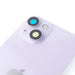 BQ7 Rear Cover Glass with Back Panel Frame for iPhone 14 - Purple | OEM-Quality Back Glass Replacement - JPC MOBILE ACCESSORIES