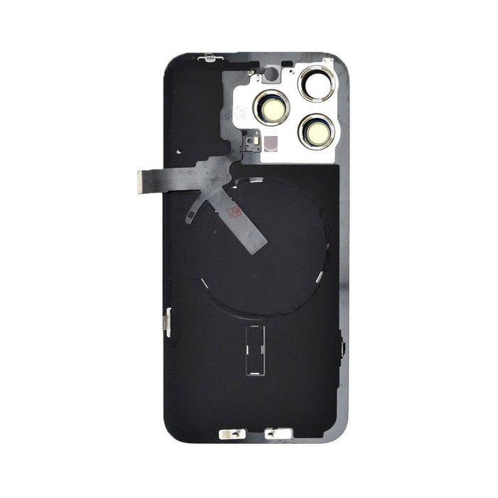 BQ7 Rear Cover Glass with Camera Lens & Wireless Flex for iPhone 15 Pro Max - Natural Titanium - JPC MOBILE ACCESSORIES