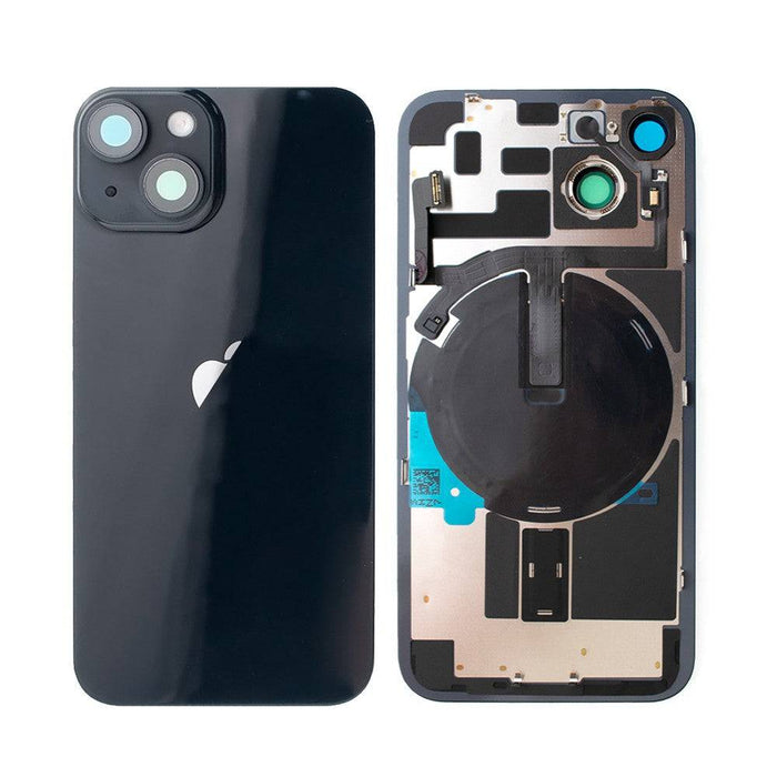 Rear Cover Glass with Back Panel Frame for iPhone 14 - Midnight