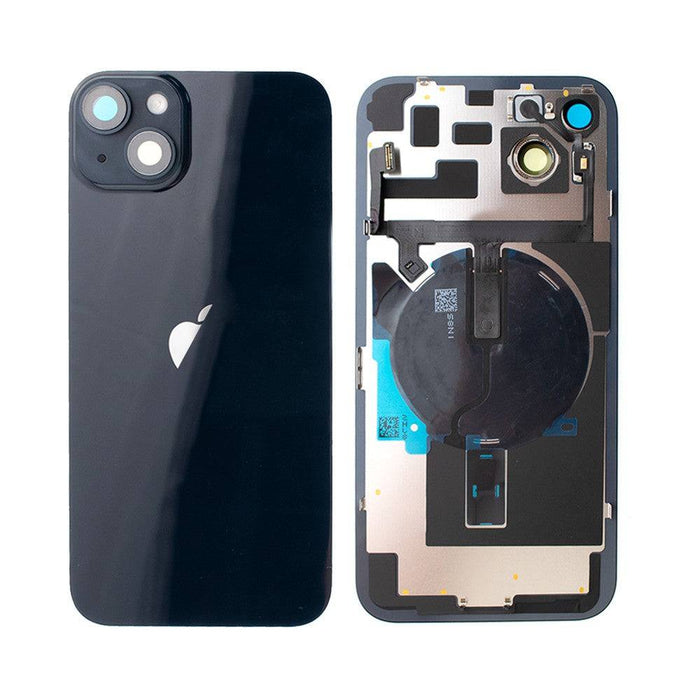 Rear Cover Glass with Back Panel Frame for iPhone 14 Plus - Midnight