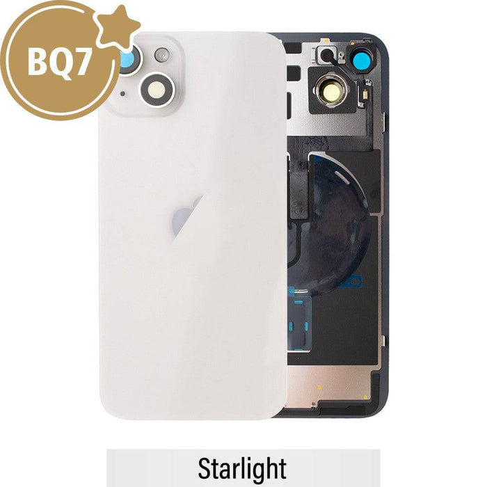 Rear Cover Glass with Back Panel Frame for iPhone 14 Plus - Starlight