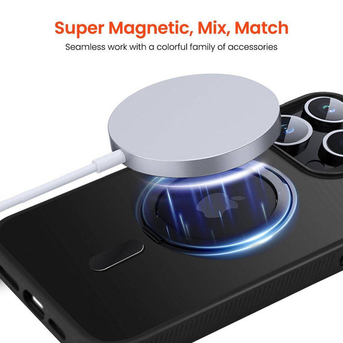 REDEFINE 360° Rotation Stand Magnetic Matte Case for iPhone 15 Pro Max - JPC MOBILE ACCESSORIES