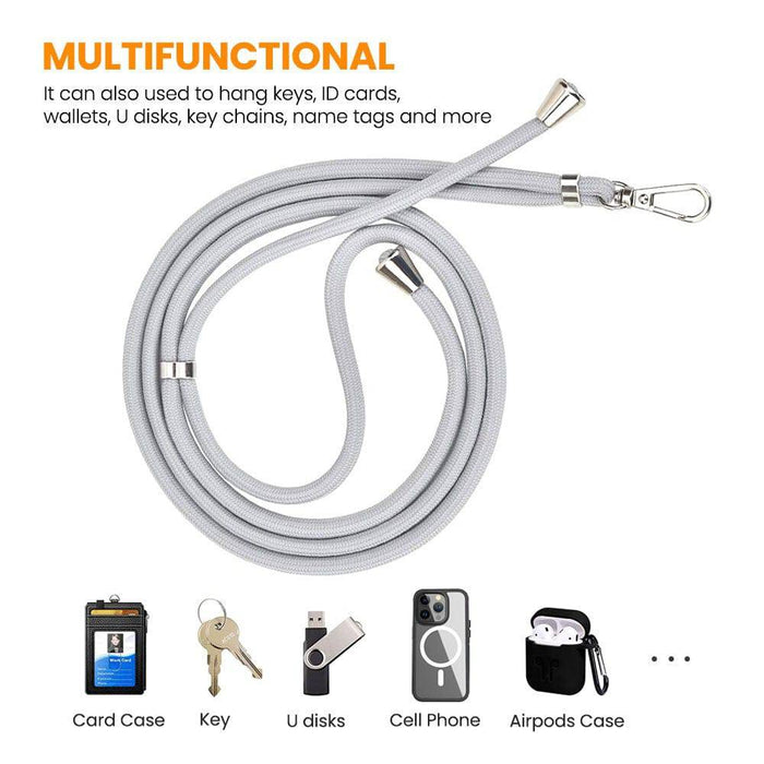 REDEFINE Universal Crossbody Cell Phone Lanyard Round Rope Diameter 6mm - JPC MOBILE ACCESSORIES