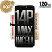 iPhone 14 Pro Max 120Hz BQ7 Incell LCD full front view