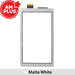 AMPLUS Digitizer Touch Screen for Nintendo Switch Lite – Matte White Front View