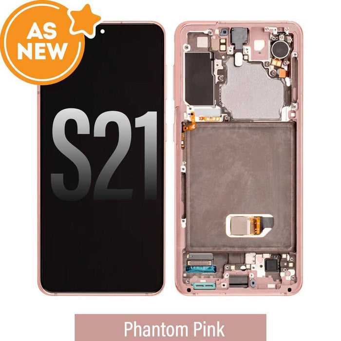 AS NEW-Samsung Galaxy S21 5G G991B OLED Screen Replacement- Phantom Pink (Brand new screen disassemble from brand new phone) - JPC MOBILE ACCESSORIES