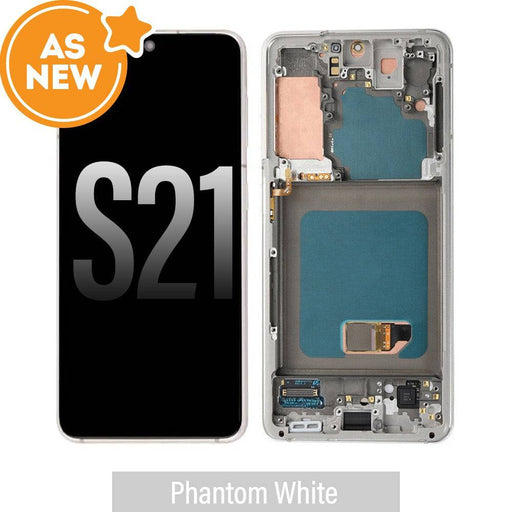 AS NEW-Samsung Galaxy S21 5G G991B OLED Screen Replacement-Phantom White (Brand new screen disassemble from brand new phone) - JPC MOBILE ACCESSORIES