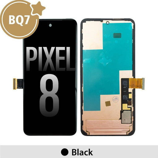 BQ7 LCD Assembly Replacement with Frame for Google Pixel 8-Black (As the same as service pack, but not from official Google） - JPC MOBILE ACCESSORIES