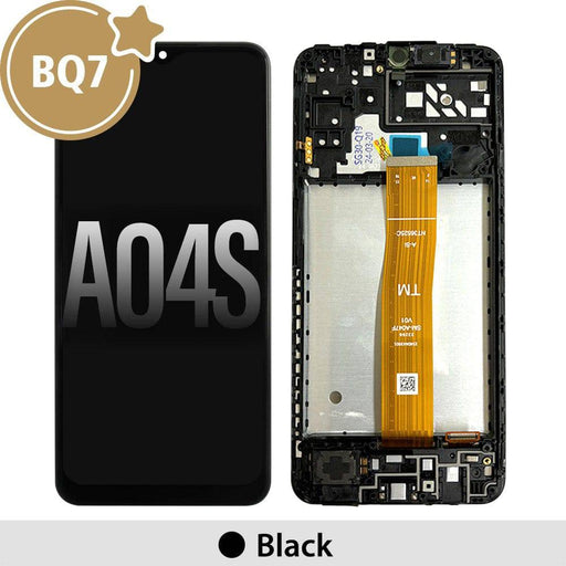 BQ7 LCD Screen Digitizer Replacement with Frame for Samsung Galaxy A04s A047F-Black (As the same as service pack, but not from official Samsung) - JPC MOBILE ACCESSORIES