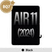 Front view of BQ7 LCD screen replacement for iPad Air 11 (2024) in black