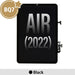 iPad Air 5 LCD Screen Replacement Black Front View