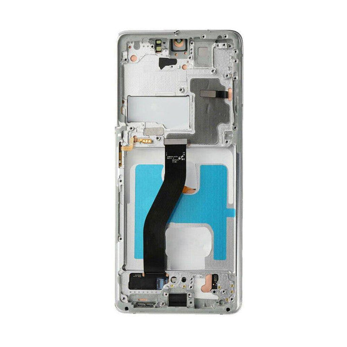 Samsung Galaxy S21 Ultra 5G G998B AMPLUS OLED Screen Replacement Digitizer with Frame - Phantom Silver - JPC MOBILE ACCESSORIES