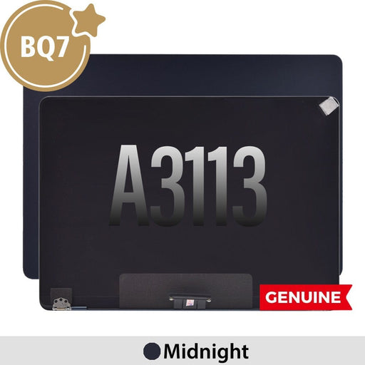 Front view of blue MacBook Air A3113 LCD screen assembly	