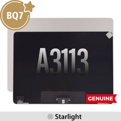 Packaged view of BQ7 white LCD assembly for MacBook A3113