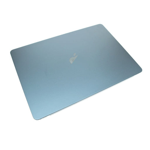 Rear casing and flex cable layout for blue MacBook Air M2 screen assembly	