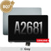 Grey MacBook Air M2 A2681 LCD Display Assembly front view	