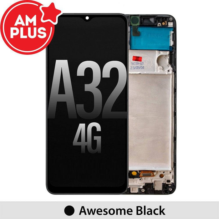 Samsung Galaxy A32 4G A325F AMPLUS OLED Screen Replacement Digitizer with Frame - Black - JPC MOBILE ACCESSORIES