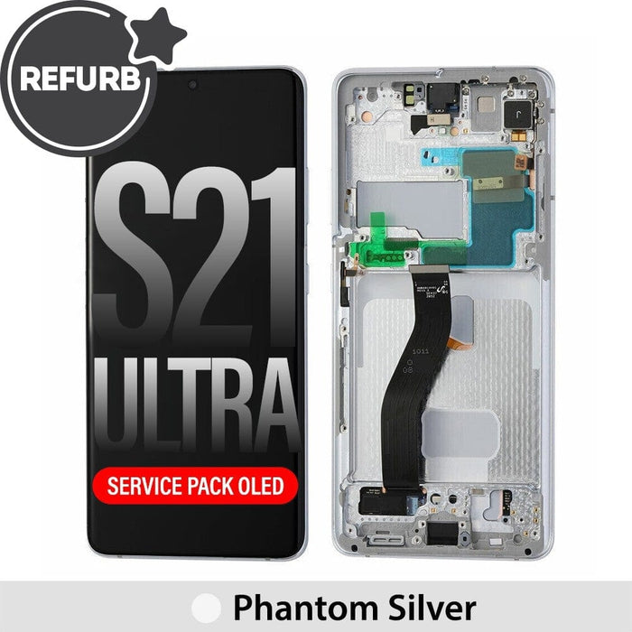 Samsung Galaxy S21 Ultra Screen Replacement - Phantom Silver REFURB OLED