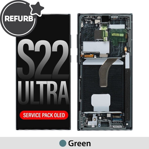 Samsung Galaxy S22 Ultra 5G S908B REFURB OLED Screen Replacement – Green | High-Quality Display & Repairs - JPC MOBILE ACCESSORIES