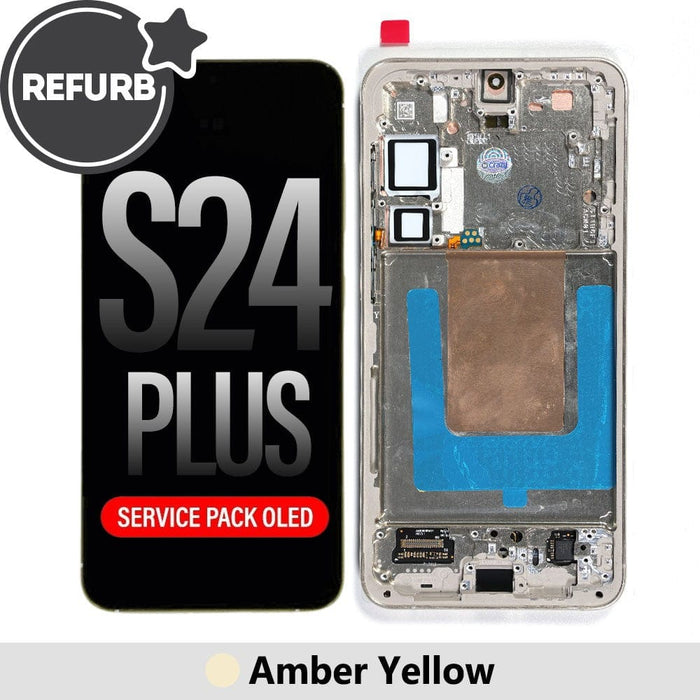 Samsung Galaxy S24 Plus S926B REFURB OLED Screen Replacement - Amber Yellow