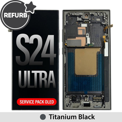 Samsung Galaxy S24 Ultra S928B REFURB OLED Screen Replacement – Titanium Black (Parts Only) - JPC MOBILE ACCESSORIES