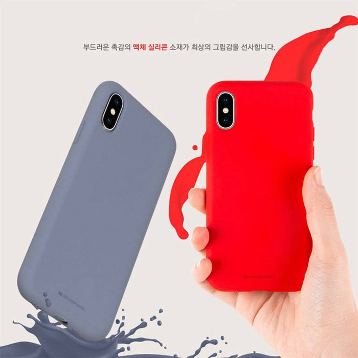 Mercury Silicone Cover Case for iPhone XS Max