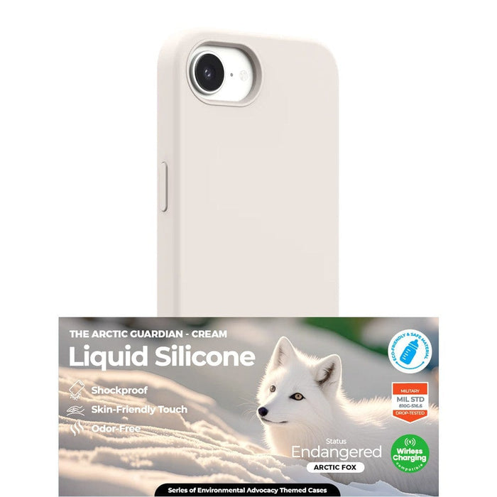 iPhone 16e Silicone Protective Cover – Raised Edge Design