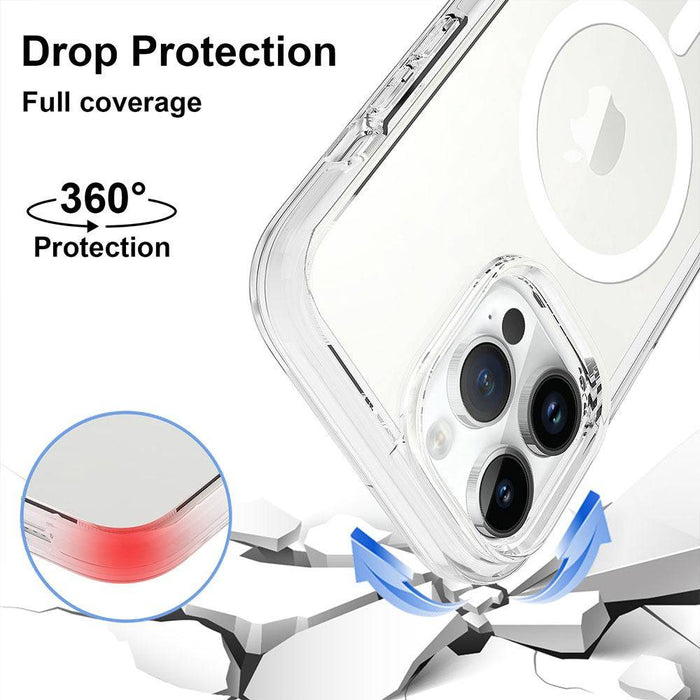 Ultimake Shockproof Transparent Magsafe Cover Case for iPhone 15 Pro Max - JPC MOBILE ACCESSORIES