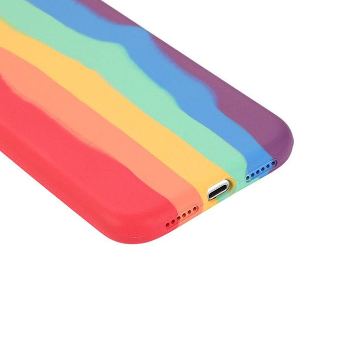 Rainbow Liquid Silicone Case Cover for iPhone 7 Plus / 8 Plus - JPC MOBILE ACCESSORIES