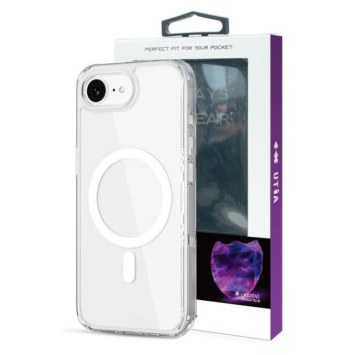 UTIA Ultimake Transparent MagSafe Case for iPhone 16e – Back View